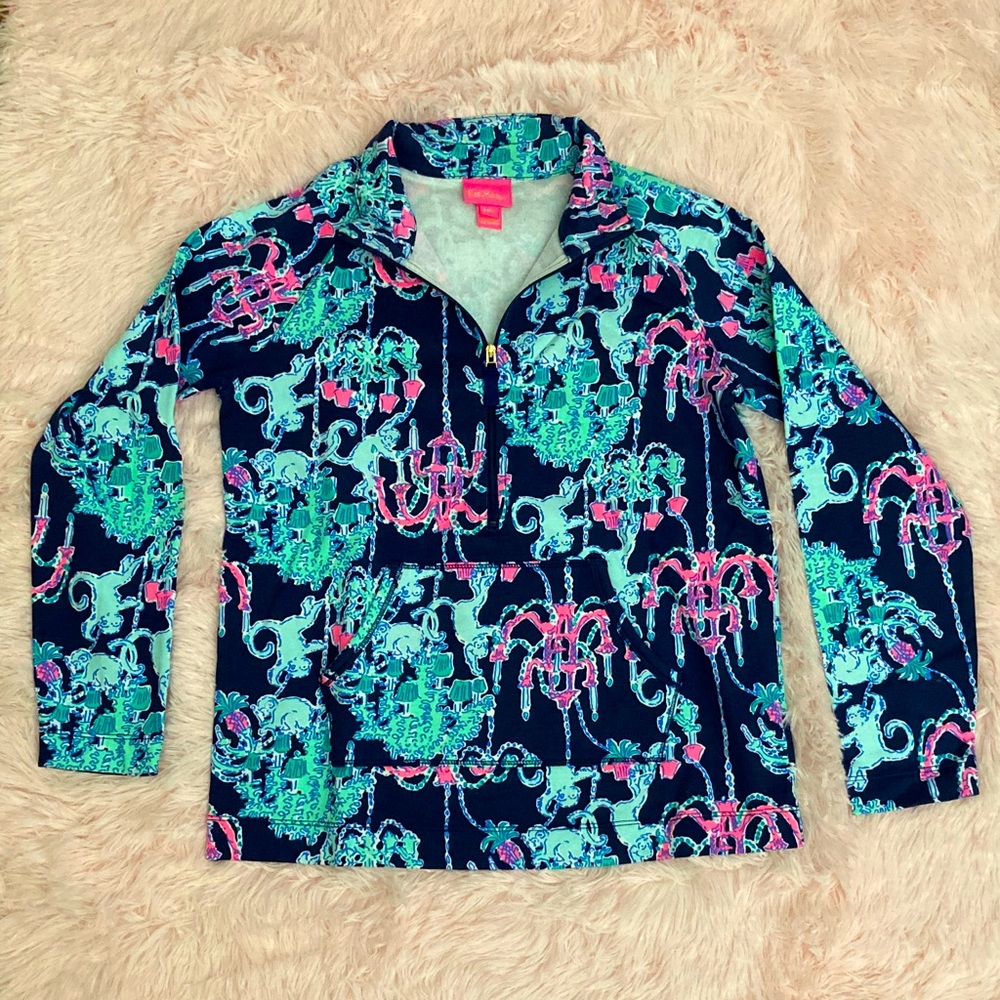 Lilly Pulitzer Little Skipper Pop Over Monkey Trouble NWOT